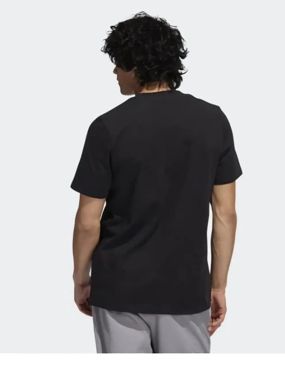 Adidas Gold Liquid Foil Black Tee Shirt