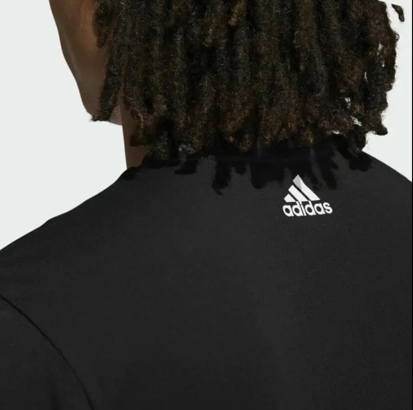 Adidas Essentials Soccer Logo T-shirt - Black/Blue