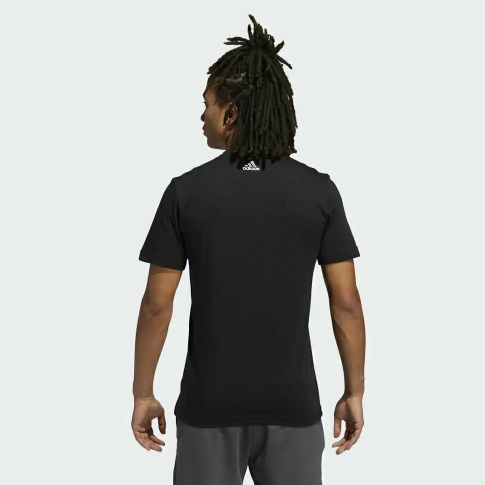 Adidas Essentials Soccer Logo T-shirt - Black/Blue