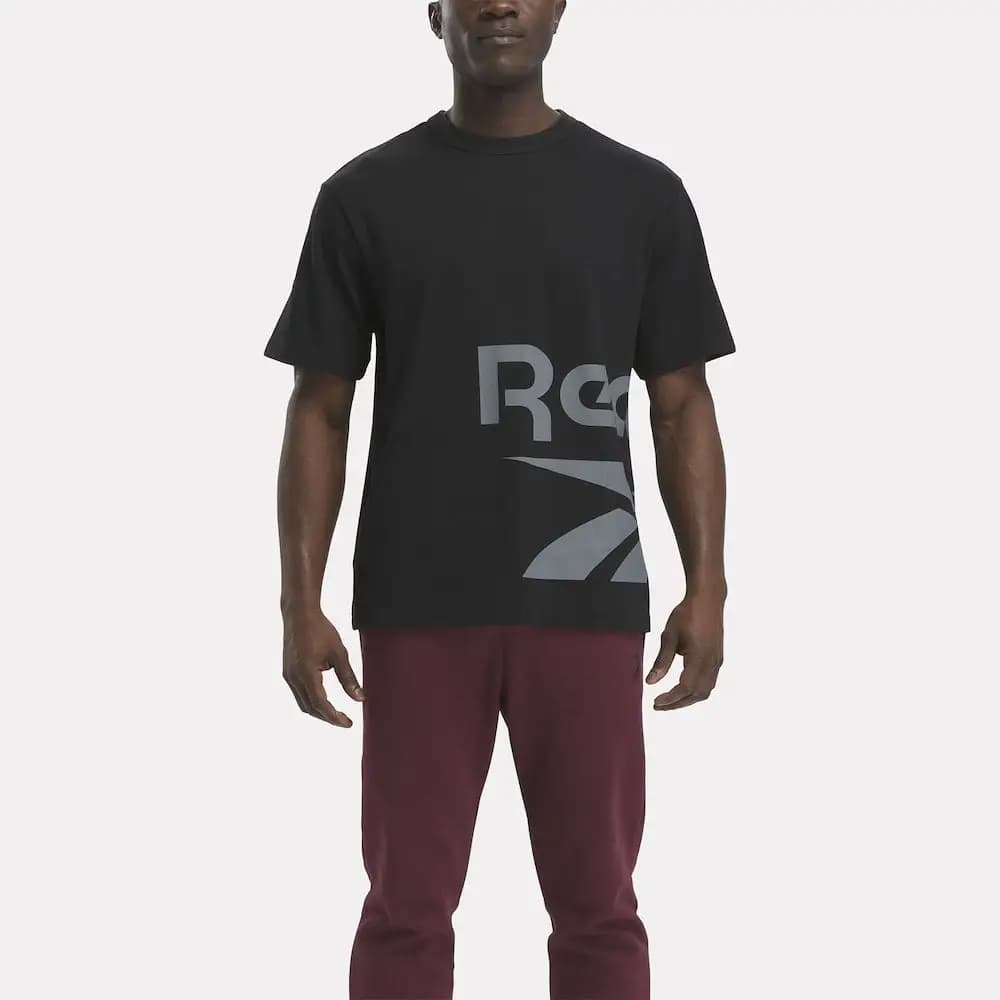 Reebok Graphic Series Side Vector T-Shirt - Black