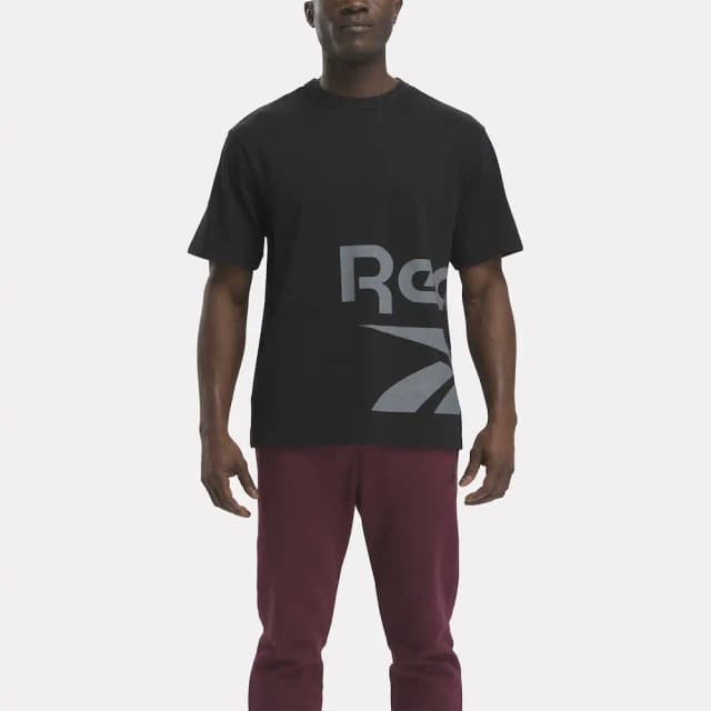 Reebok Graphic Series Side Vector T-Shirt - Black